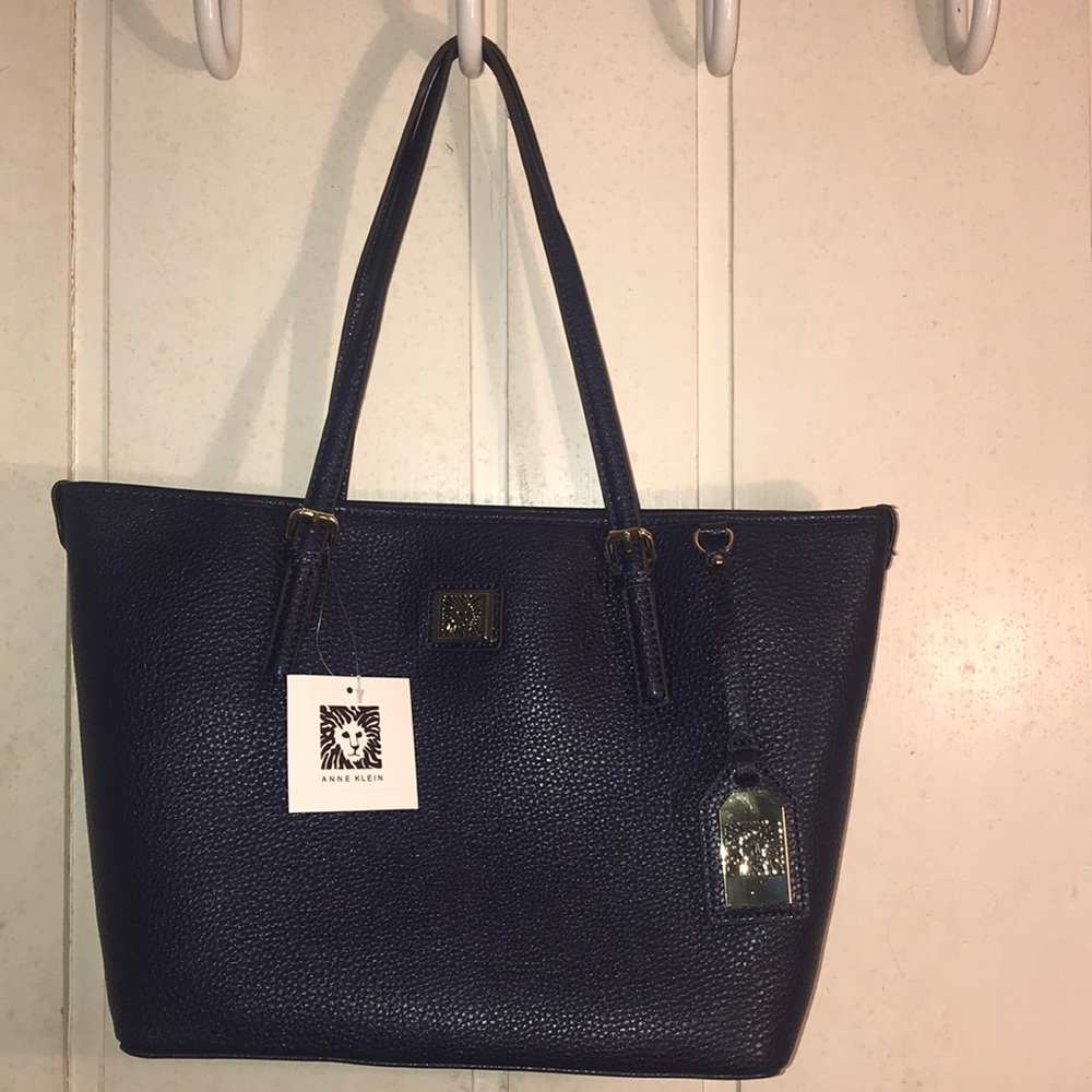 NWT Anne Klein Navy Shoulder Bag